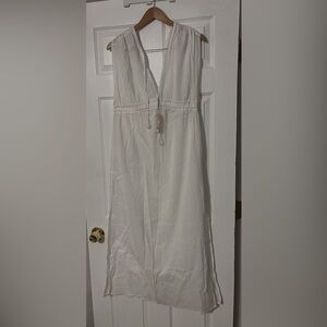 White swimsuit cover up